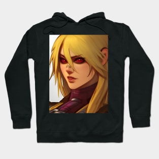 anime red eyes manga Hoodie